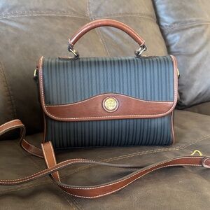 Vintage Elegant Brown and Black Women's Handbag